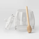 18.5 fl oz 3pc Honey Pot Glass Food Storage Container