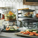 Glass 8-piece Decorated Food Storage Set - Tim Burton's The Nightmare Before Christmas
