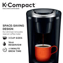 K-Compact Single-Serve K-Cup Pod Coffee Maker - Black