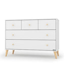 Teen Austin 5 Drawer Kids' Dresser in White