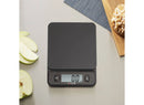 Digital Kitchen Glass Top 11lb Food Scale Black