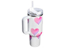 40 oz Stainless Steel H2.0 Flowstate Quencher Tumbler - Frost Heart Gradient