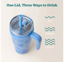 Cold1 Vacuum Insulated Stainless Steel Straw Tumbler - Blue