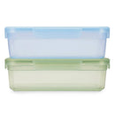 Snap and Nest 2pk Plastic Meal Prep Gallon Food Storage Container Set
