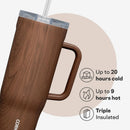 Insulated Tumbler - 40 oz - Walnut Wood