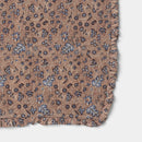 Ruffle Tablecloth - Blue and Brown Floral