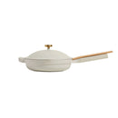 4pc Aluminum Ceramic Nonstick Cookware Set - Cream