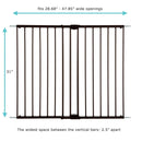 Easy Swing and Lock Stairway Gate