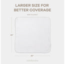 Baby Muslin Blanket, Large 40" X 40" By Comfy Cubs - White