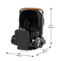 Gold Shyft DualRide with Carryall Storage Infant Car Seat and Stroller Combo - Onyx Black