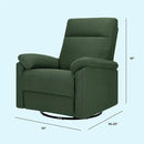 Suzy Electronic Swivel Recliner - Pine Green