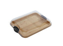 Charcuterie Bamboo Board with Locking Lid - 11 Inch x 14 Inch