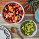 2pc Melamine Oval Serving Bowl Set - Blue
