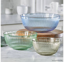 Sculpted Tinted Lidded Mixing Bowl - Green