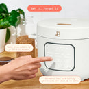 Electric Rice and Grain Cooker - White Icing