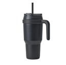 40oz Vacuum Insulated Stainless Steel Straw Tumbler - Black