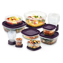 30pc Food Storage Set with Easy Find Lids - Amethyst