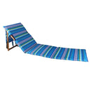 Beach Lounger with Tray Table - Stripe