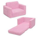 Kids' Cozee Flip-Out Faux Shearling 2-in-1 Convertible Chair