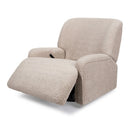 Winslow Extra Wide Recliner and Swivel Glider - Earl Grey Shearling