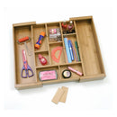 Bamboo Expandable Flatware Organizer with Removable Dividers