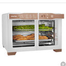 French Door 6-Slice Digital Toaster Oven Air Fryer with Integrated Temperature Probe, 24L - White