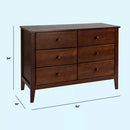 Morgan 6-Drawer Dresser - Espresso