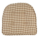 15" x 16" Non-Slip Gingham Tufted Chair Cushions Set of 2
