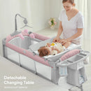 Baby Bassinet Bedside Crib - Pink