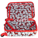 Hardside Carry On Spinner Suitcase - Red/White