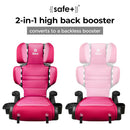Connect3 RXT 2-in-1 High Back Booster - Pink Cotton Candy