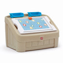 2-in-1 Toy Box & Art Lid - Tan