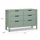 Colby 6-Drawer Dresser - Light Sage