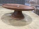 12" Wood Tall Cake Stand