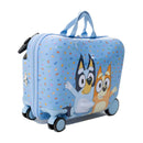 Disney Kids' Bluey Hardside Ride-On Spinner Suitcase - Blue