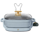 5 in 1 Electric Skillet - Expandable to 7 Qt - Blue
