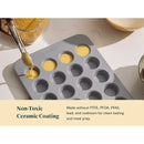 24-Cup Mini Muffin Pan - Cream
