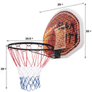 Wall Mounted Fan Backboard With Basketball Hoop and 2 Nets