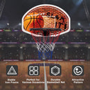 Wall Mounted Fan Backboard With Basketball Hoop and 2 Nets