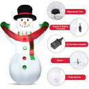 6 Feet Inflatable Christmas Snowman With LED Lights Blow Up Outdoor Yard Decoration