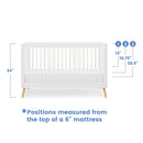Jordan 4-in-1 Convertible Crib