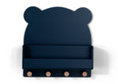 Brannan Bear Wall Shelf With 4 Hooks - Blue