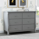 Eclipse 6 Drawer Dresser With Interlocking Drawers