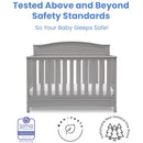 OpenBox Emery 4-in-1 Convertible Crib, Greenguard Gold Certified