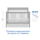 OpenBox Remy 6-in-1 Convertible Crib, Greenguard Gold Certified
