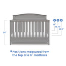 OpenBox Emery 4-in-1 Convertible Crib, Greenguard Gold Certified