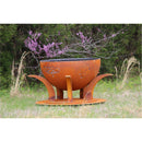 Fire Pit Art - Africa's Big Five 41" Carbon Steel Round Fire Pit