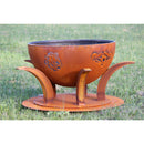 Fire Pit Art - Africa's Big Five 41" Carbon Steel Round Fire Pit