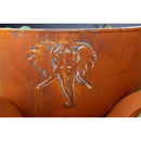 Fire Pit Art - Africa's Big Five 41" Carbon Steel Round Fire Pit