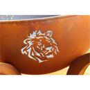 Fire Pit Art - Africa's Big Five 41" Carbon Steel Round Fire Pit
